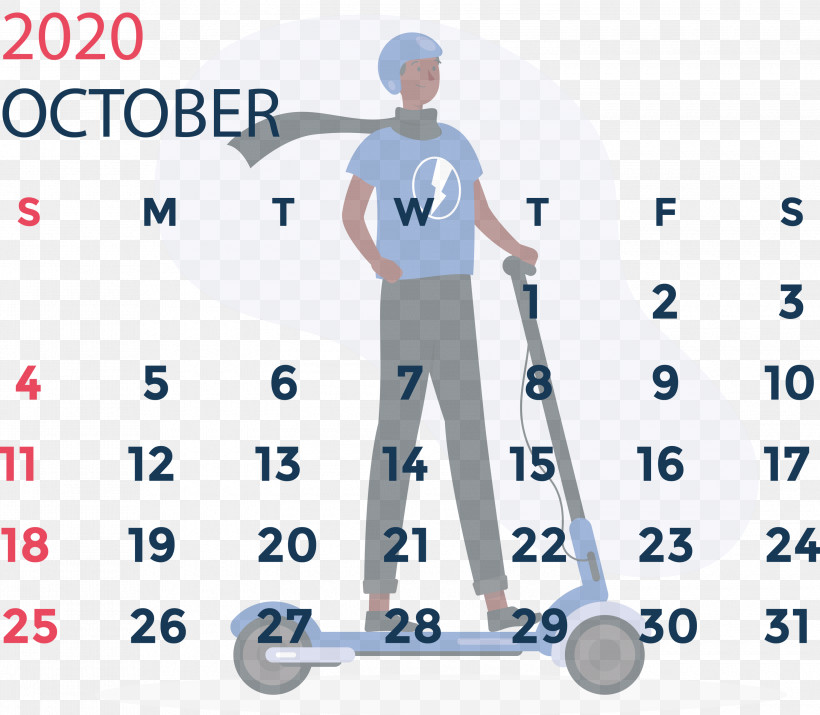 October 2020 Calendar October 2020 Printable Calendar, PNG, 3000x2618px, October 2020 Calendar, Calendar System, Fashion, Graphical Widget, Meter Download Free