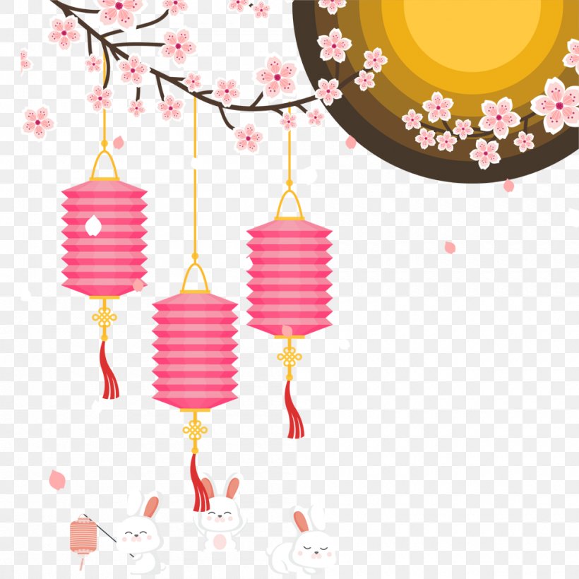 Lantern Mid-Autumn Festival Rabbit Clip Art, PNG, 1000x1000px, Lantern, Chinese New Year, Computer, Google Images, Midautumn Festival Download Free