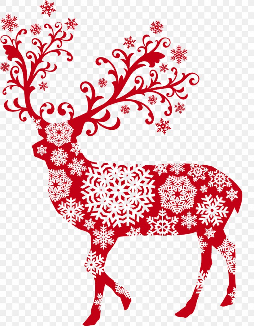 Reindeer Santa Claus Christmas, PNG, 999x1284px, Watercolor, Cartoon, Flower, Frame, Heart Download Free