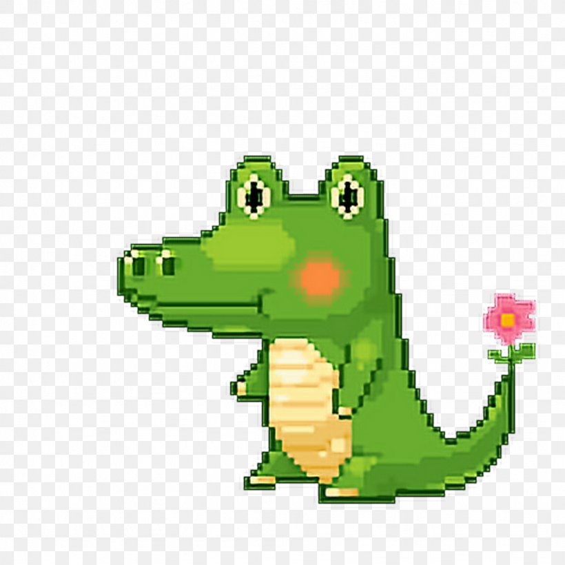 Alligator Crocodile Pikachu Cute Animation, PNG, 1024x1024px, Alligator, Amphibian, Animation, Crocodile, Game Download Free