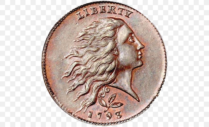 Penny Large Cent Coin Chain Cent Dime, PNG, 500x500px, Penny, Cent, Chain Cent, Coin, Coin Collecting Download Free