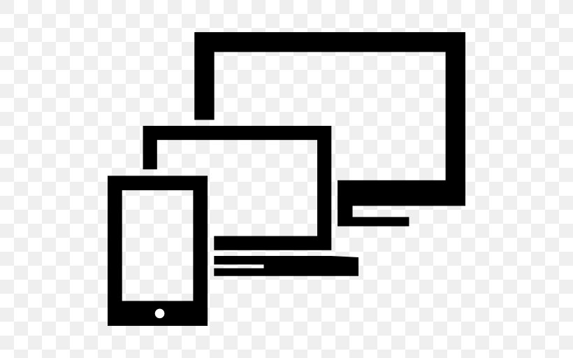 Responsive Web Design Laptop Computer Monitors, PNG, 512x512px, Responsive Web Design, Area, Black, Black And White, Brand Download Free