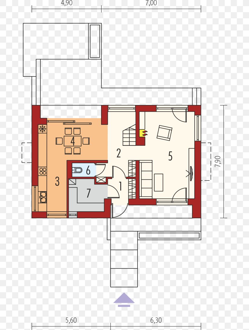 Floor Plan House Square Meter Living Room, PNG, 678x1084px, Floor Plan, Archipelago, Area, Diagram, Drawing Download Free