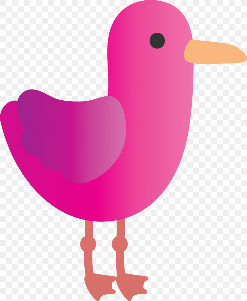 Pink Bird Water Bird Beak, PNG, 2455x3000px, Pink, Beak, Bird, Water Bird Download Free