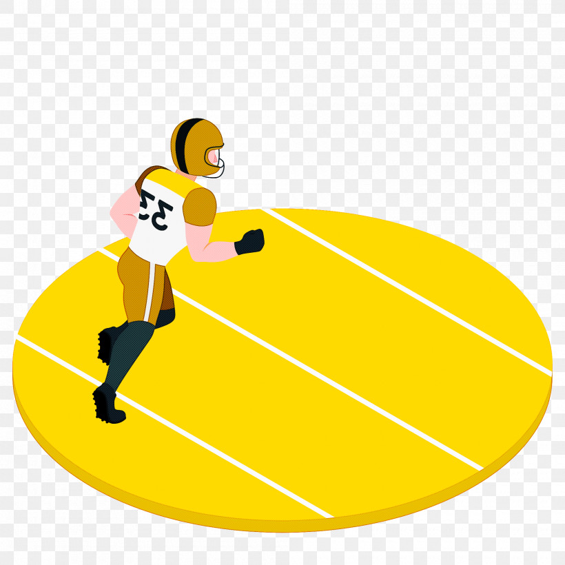 Sports Equipment Cartoon Yellow Meter, PNG, 2000x2000px, Sports Equipment, Ball, Behavior, Cartoon, Human Download Free