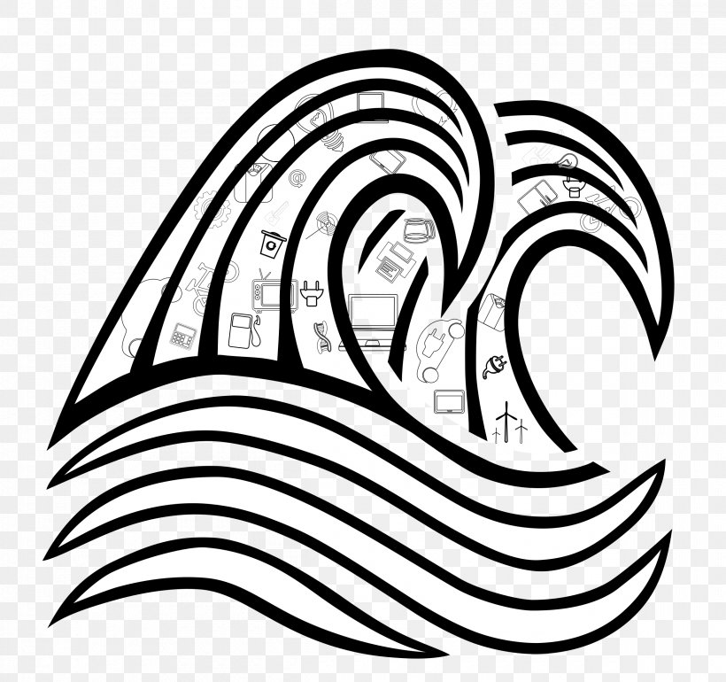 Wind Wave Drawing Clip Art, PNG, 2400x2255px, Wind Wave, Area, Artwork, Black, Black And White Download Free