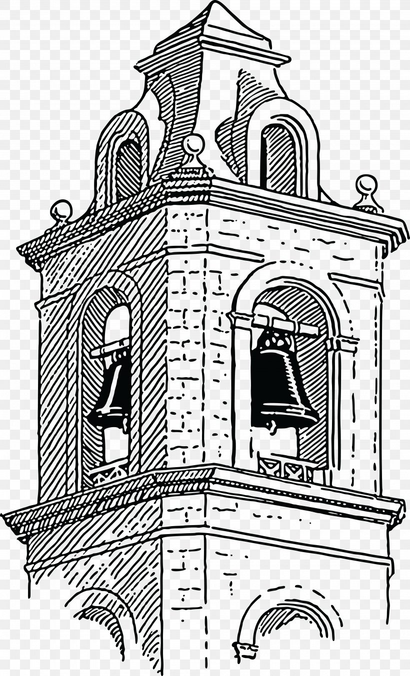 Bell Tower Clip Art, PNG, 4000x6602px, Bell Tower, Arch, Architecture, Area, Artwork Download Free