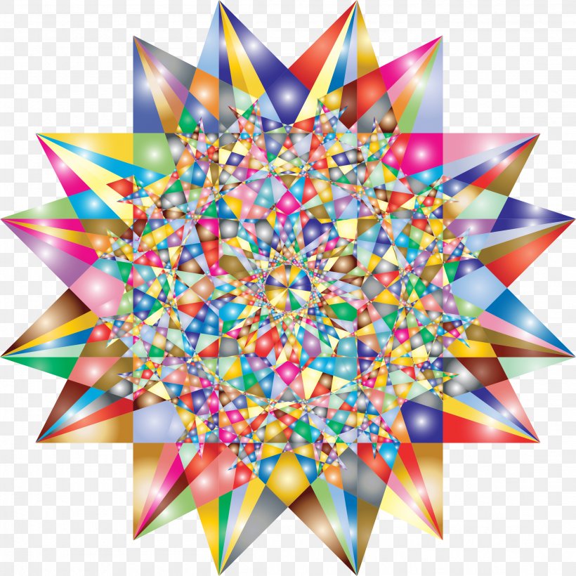 Star Geometry Symmetry Triangle Shape, PNG, 2302x2302px, 7 Variation 2, Star, Art, Art Paper, Chromatic Star Download Free