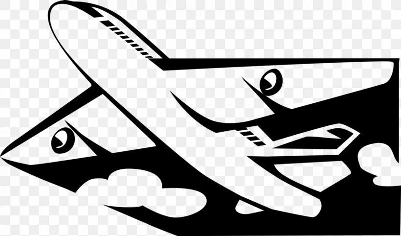 Airplane Jet Aircraft Clip Art Jet Airliner, PNG, 1189x700px, Airplane, Aircraft, Airliner, Artwork, Black Download Free