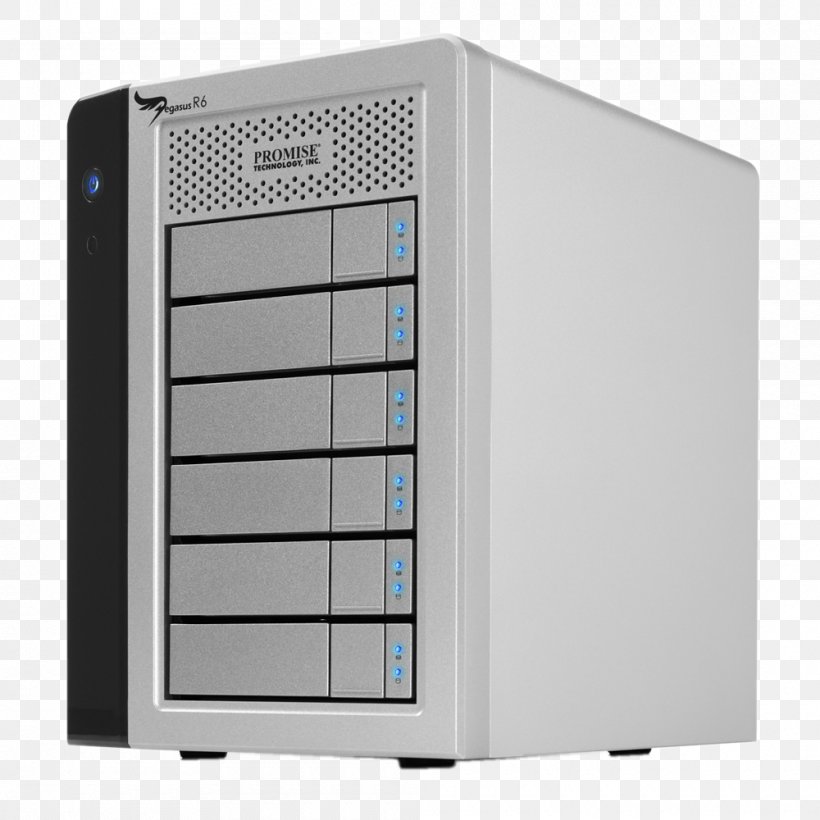 Disk Array Apple Promise Pegasus R6 Hard Drives RAID Promise Technology, PNG, 1000x1000px, Disk Array, Computer Case, Computer Component, Computer Servers, Data Storage Download Free