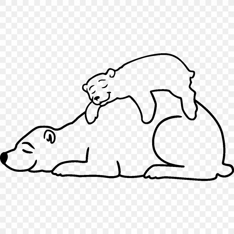 Polar Bear Dog Giant Panda Sticker, PNG, 1200x1200px, Watercolor, Cartoon, Flower, Frame, Heart Download Free