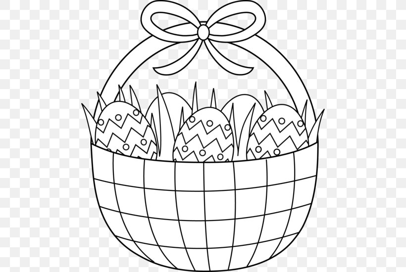 Clip Art Easter Basket Coloring Book Openclipart, PNG, 492x550px, Easter Basket, Artwork, Basket, Black And White, Coloring Book Download Free
