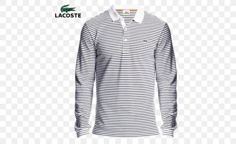 Long-sleeved T-shirt Long-sleeved T-shirt Polo Shirt Lacoste, PNG, 500x500px, Tshirt, Button, Clothing, Collar, Crew Neck Download Free