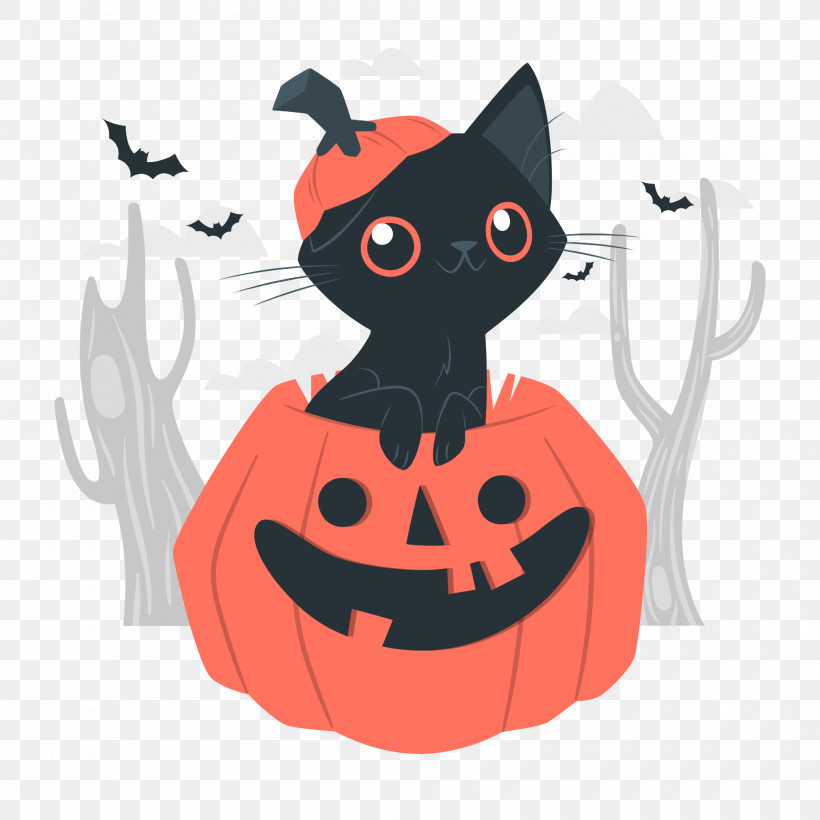 Halloween, PNG, 2000x2000px, Halloween, Cartoon, Cat, Catlike, Character Download Free