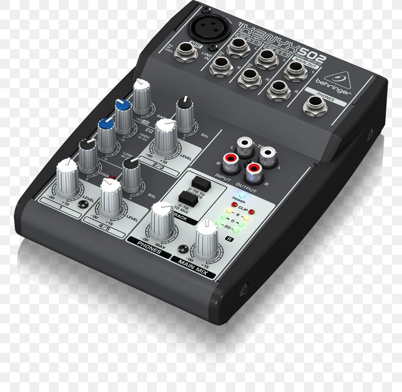 Microphone Audio Mixers Behringer Xenyx 802 Behringer Xenyx 502, PNG, 764x800px, Microphone, Audio, Audio Equipment, Audio Mixers, Behringer Download Free