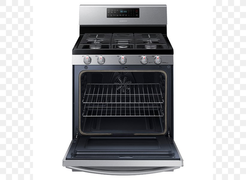 Samsung NX58H5600 Cooking Ranges Gas Stove Convection Oven, PNG, 800x600px, Cooking Ranges, Convection, Convection Oven, Fan, Fuel Gas Download Free