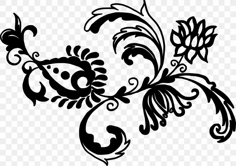 Art Flower Clip Art, PNG, 3082x2168px, Art, Artwork, Black And White, Butterfly, Fictional Character Download Free