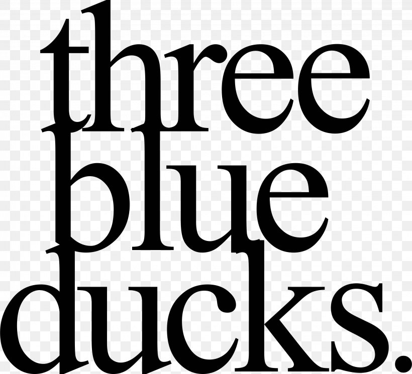 Logo Brand Three Blue Ducks Rosebery Clip Art, PNG, 3252x2957px, Logo, Area, Black, Black And White, Black M Download Free