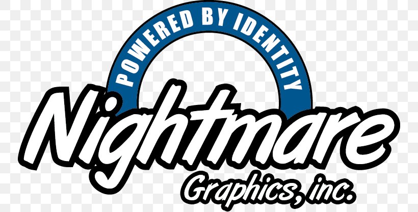 Nightmare Graphics Inc Logo Screen Printing, PNG, 750x416px, Nightmare Graphics Inc, Area, Brand, Columbia, Embroidery Download Free