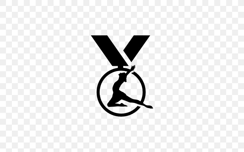 Artistic Gymnastics Medal Clip Art, PNG, 512x512px, Gymnastics, Artistic Gymnastics, Black, Black And White, Brand Download Free
