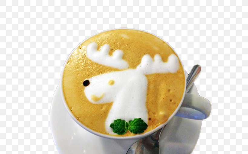 Cappuccino Latte Coffee Reindeer, PNG, 600x510px, Cappuccino, Animal, Christmas, Coffee, Coffee Cup Download Free