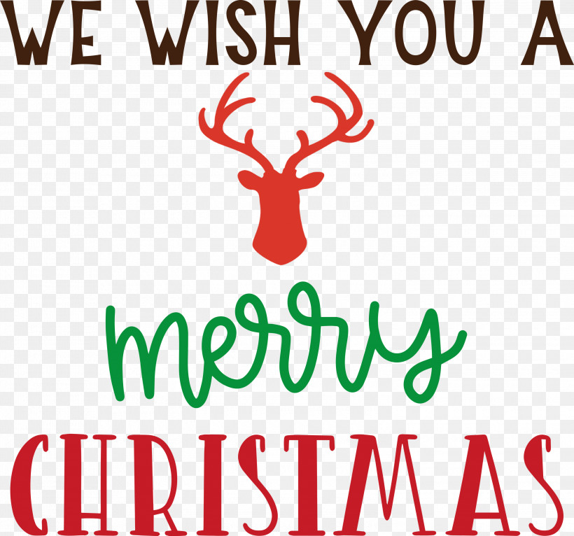 Merry Christmas Wish You A Merry Christmas, PNG, 3000x2803px, Merry Christmas, Deer, Line, Logo, M Download Free
