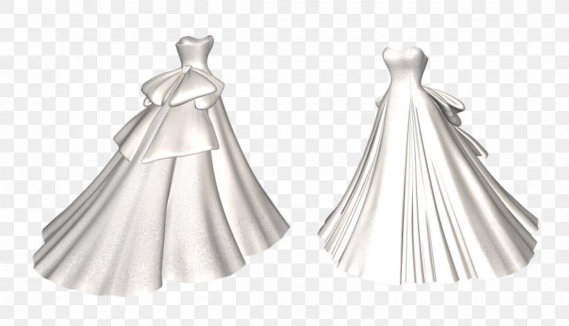 Wedding Dress White Bride, PNG, 2500x1433px, Wedding Dress, Black And White, Bridal Accessory, Bridal Clothing, Bride Download Free