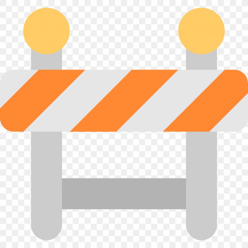 Barricade Apple Icon Image Format, PNG, 1024x1024px, Barricade, Bench, Furniture, Orange, Road Download Free