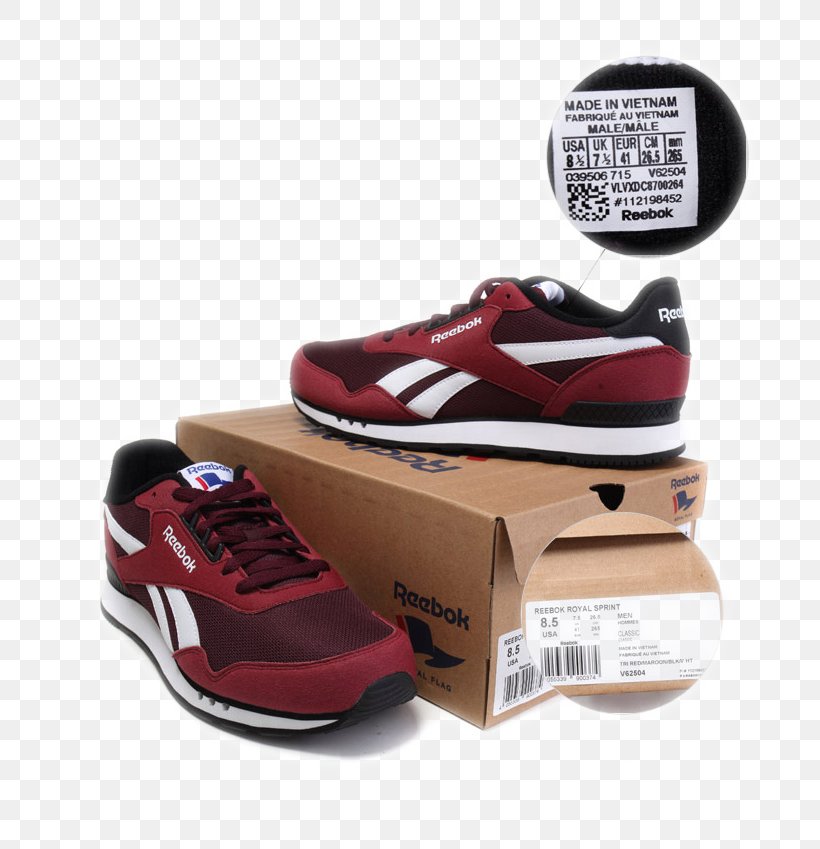 Reebok Sneakers Skate Shoe Sportswear, PNG, 750x849px, Reebok, Athletic Shoe, Brand, Carmine, Cross Training Shoe Download Free
