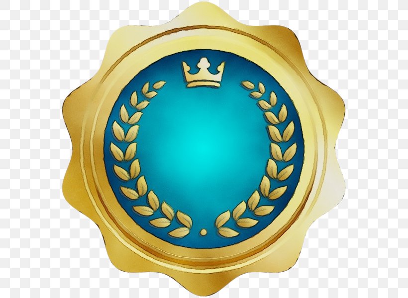 Yellow Emblem Badge Crest Symbol, PNG, 575x600px, Watercolor, Badge, Crest, Emblem, Paint Download Free