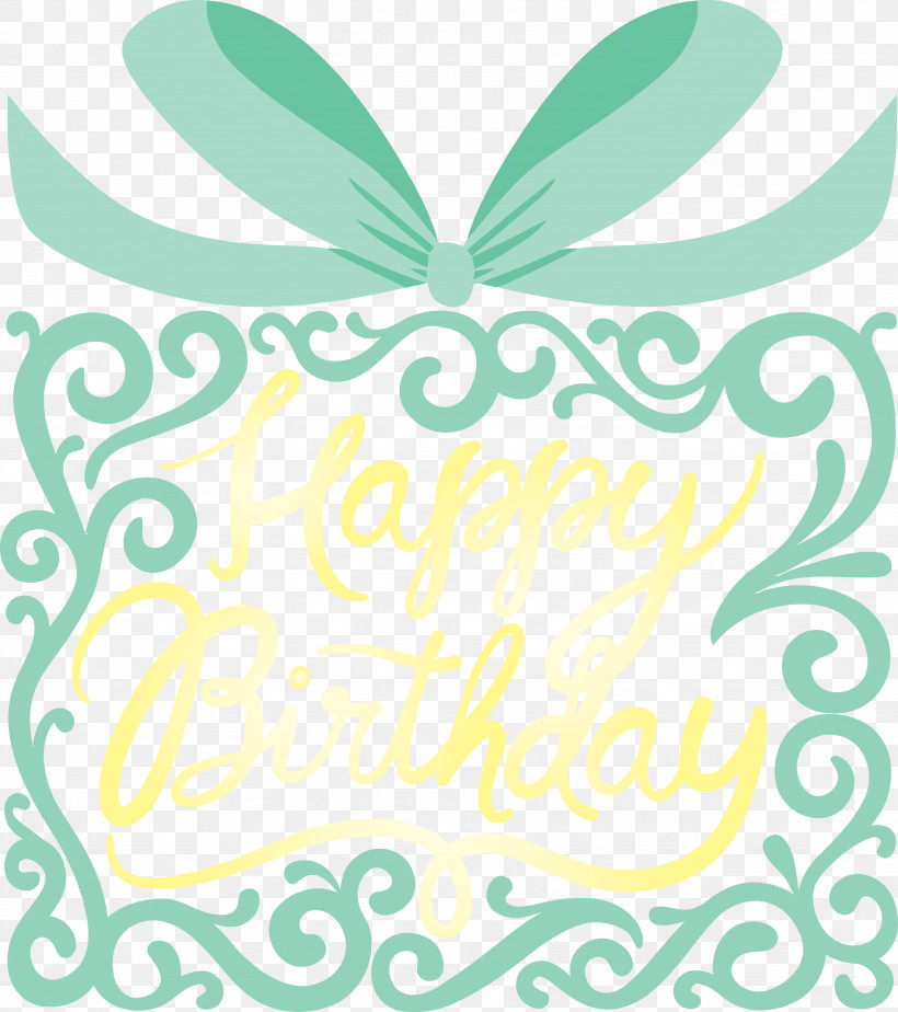 Birthday Calligraphy Happy Birthday Calligraphy, PNG, 2662x3000px, Birthday Calligraphy, Green, Happy Birthday Calligraphy, Leaf, Plant Download Free