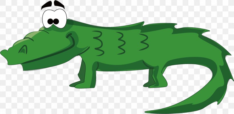 Crocodile Cartoon Alligator Clip Art, PNG, 950x463px, Crocodile, Alligator, Amphibian, Animal, Cartoon Download Free