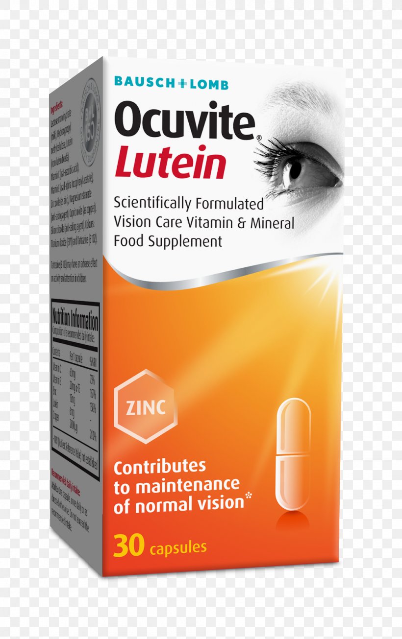 Lutein Dietary Supplement Eye Vitamin Nutrient, PNG, 1001x1594px, Lutein, Bausch Lomb, Brand, Capsule, Dietary Supplement Download Free