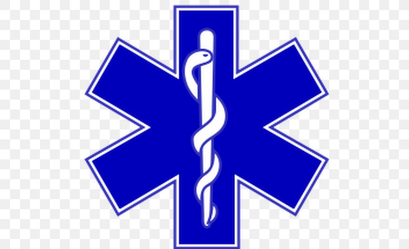 Star Of Life Emergency Medical Services Emergency Medical Technician United States Paramedic, PNG, 500x500px, Star Of Life, Ambulance, Area, Blue, Caduceus As A Symbol Of Medicine Download Free