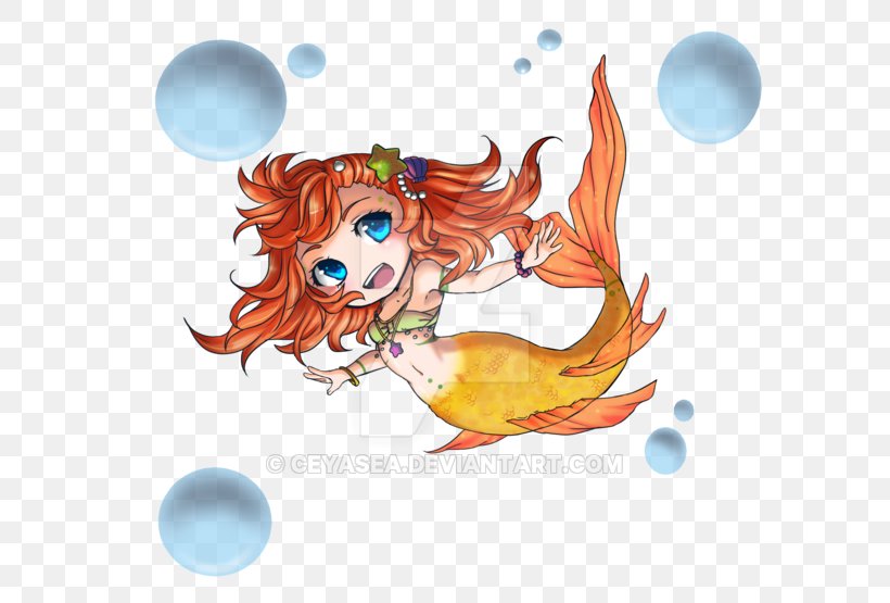 Mermaid Desktop Wallpaper Computer Clip Art, PNG, 600x555px, Watercolor, Cartoon, Flower, Frame, Heart Download Free