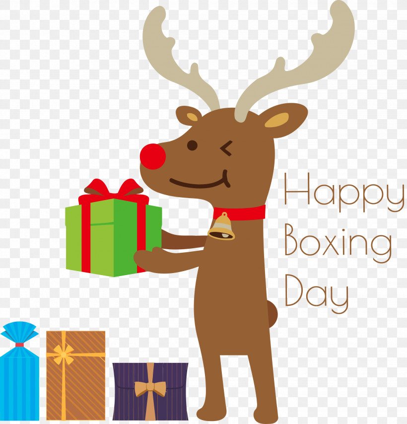 Happy Boxing Day Boxing Day, PNG, 2880x3000px, Happy Boxing Day, Boxing Day, Deer, Fawn, Moose Download Free