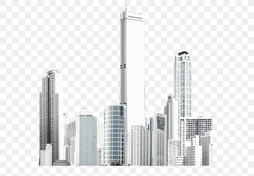 Skyscraper Architecture Skyline, PNG, 567x567px, Skyscraper, Architecture, Black And White, Building, Cartoon Download Free