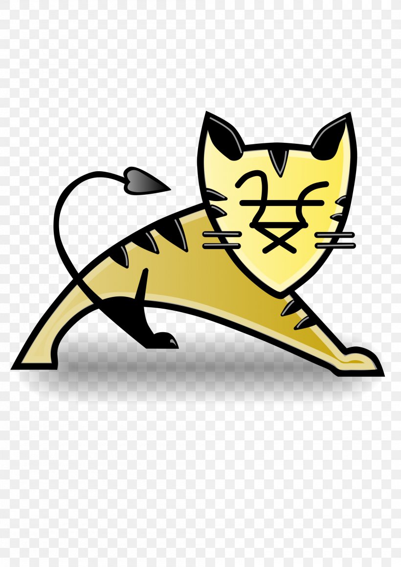 Apache Tomcat Apache HTTP Server Java Servlet Web Server Computer Servers, PNG, 2000x2828px, Apache Tomcat, Apache Http Server, Apache Software Foundation, Black, Black And White Download Free