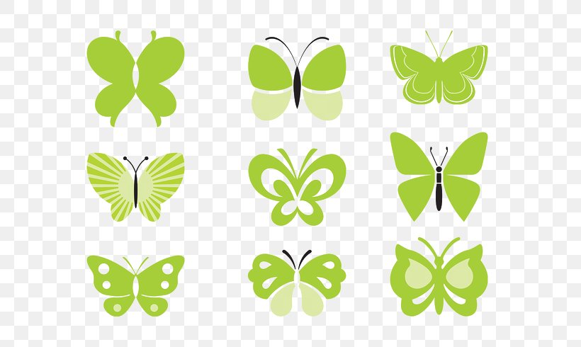 Butterfly Green Clip Art, PNG, 700x490px, Butterfly, Butterflies And Moths, Digital Image, Drawing, Flowering Plant Download Free