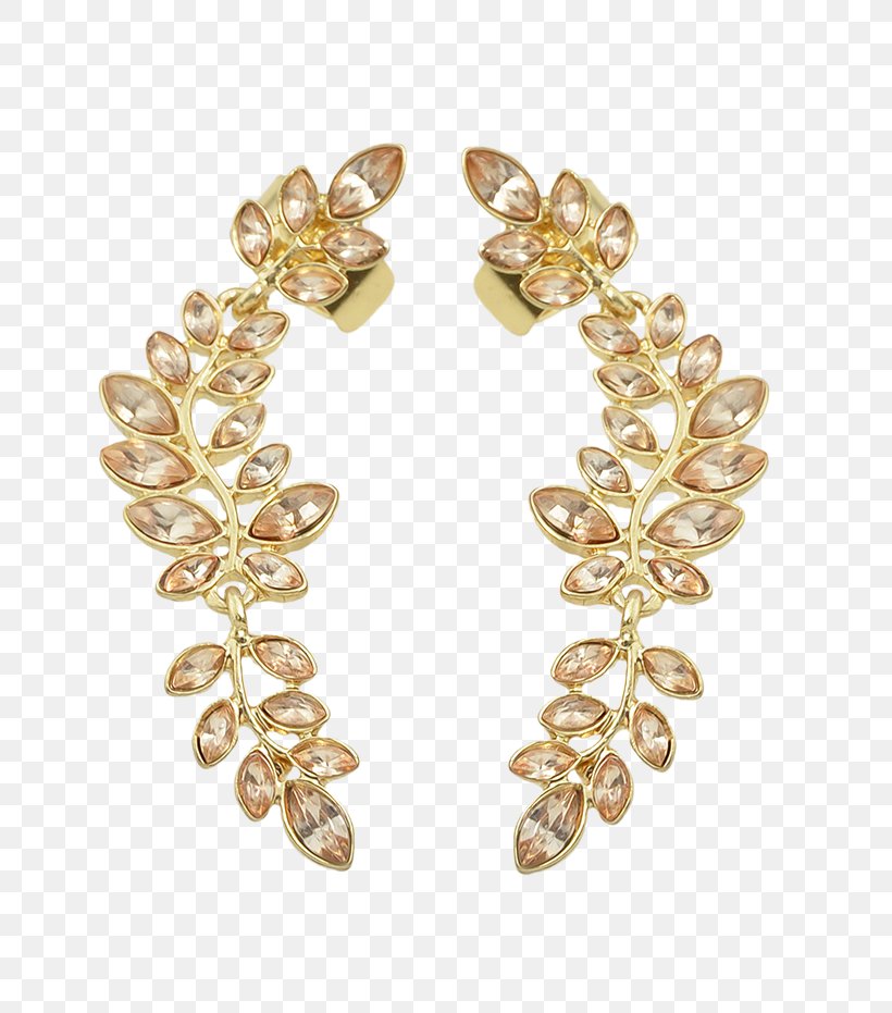 Earring Кафф Cuff Leaf Shape Gold, PNG, 700x931px, Earring, Body Jewelry, Charms Pendants, Crystal, Cuff Download Free