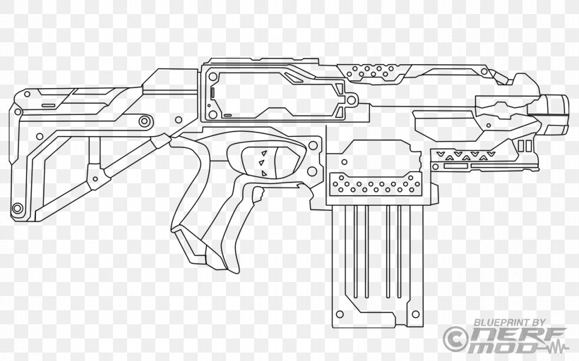 Firearm Nerf Blaster Coloring Book Gun, PNG, 3396x2122px, Watercolor, Cartoon, Flower, Frame, Heart Download Free