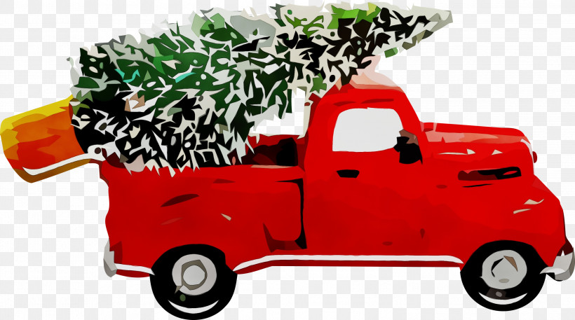 Vehicle Car Pickup Truck Truck Tow Truck, PNG, 2999x1674px, Christmas Tree Car, Automotive Wheel System, Car, Model Car, Paint Download Free