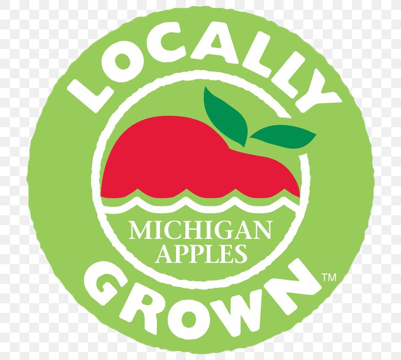 Logo Apple Michigan Local Branding, PNG, 736x736px, Logo, Apple, Area, Brand, Food Download Free