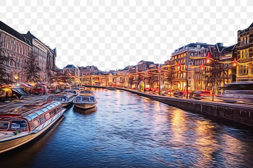 Water Transportation Canal River Cityscape Reflection, PNG, 1280x853px, Watercolor, Canal, Cityscape, Geometry, Mathematics Download Free