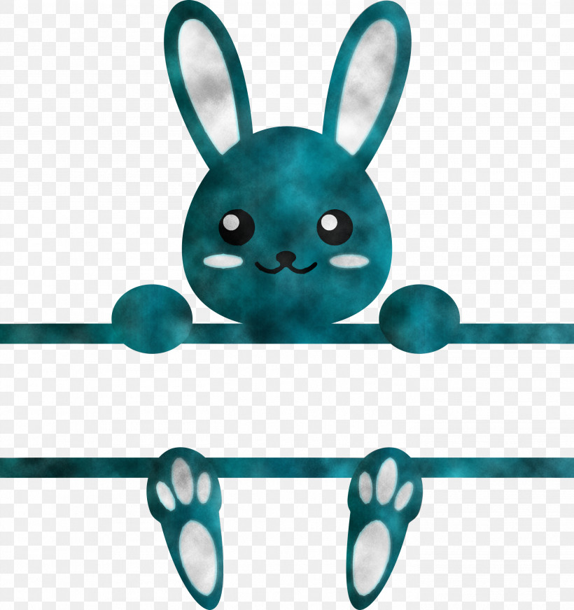 Bunny Frame Easter Day, PNG, 2819x3000px, Bunny Frame, Aqua, Blue, Easter Bunny, Easter Day Download Free