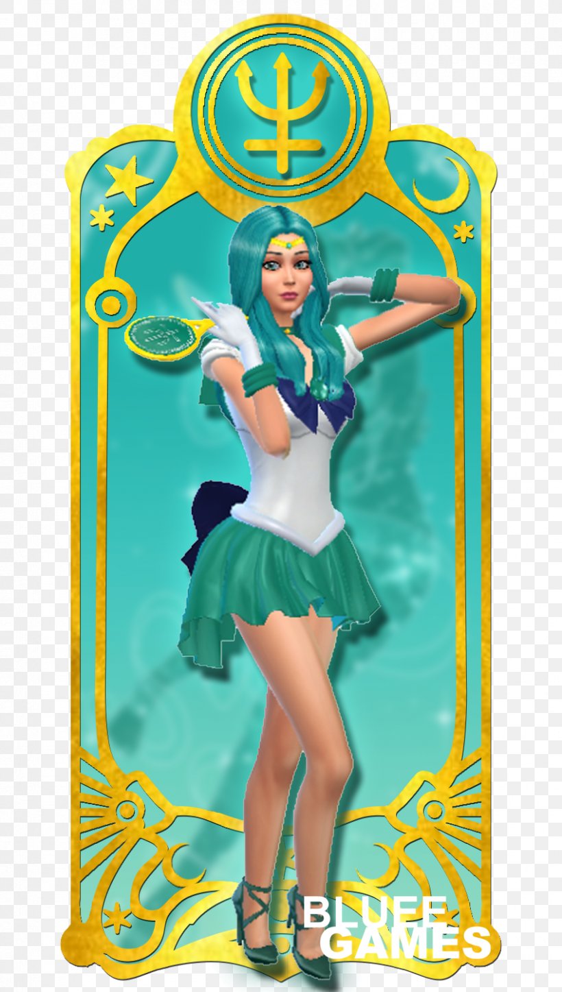 Sailor Neptune Sailor Moon Teen Titans 2 Switch Mo Bounce, PNG, 850x1500px, Sailor Neptune, Character, Cheerleading Uniform, Costume, Costume Design Download Free