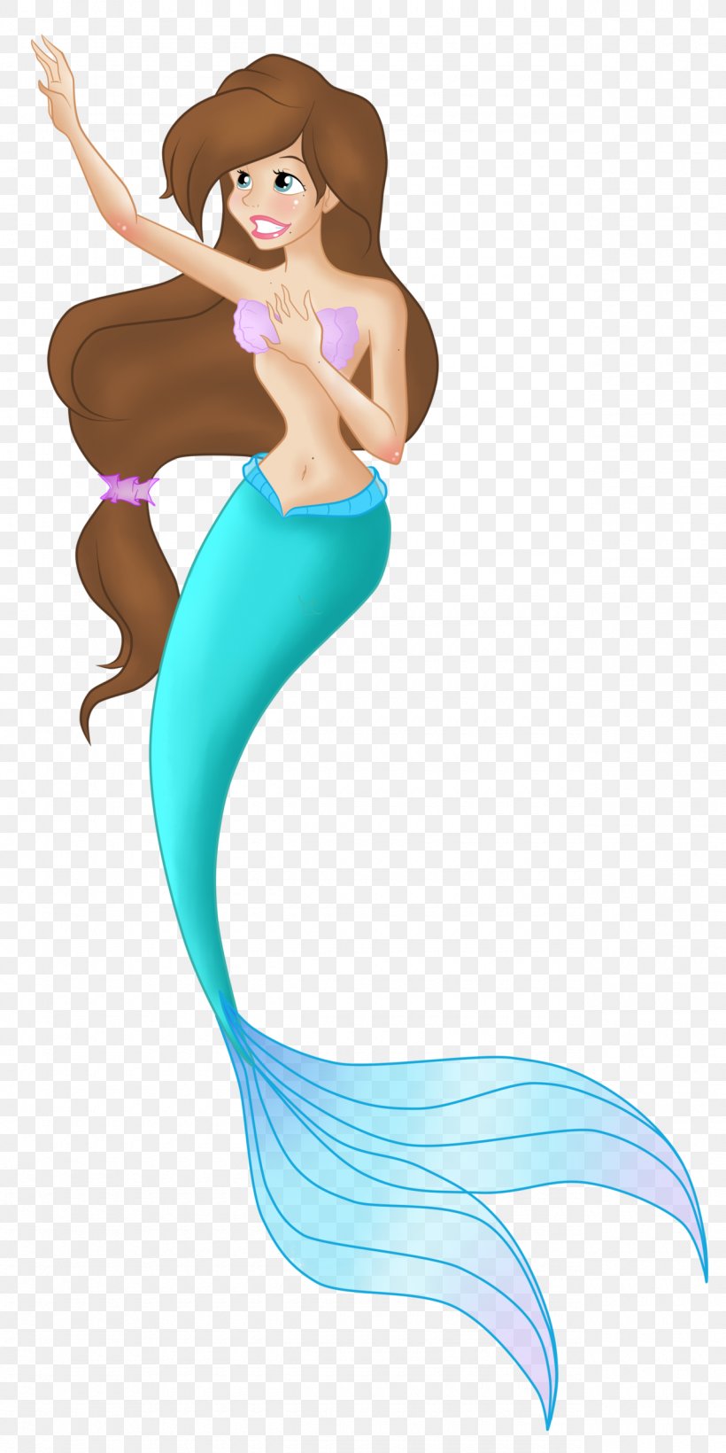 Ariel Mermaid, PNG, 1280x2560px, Watercolor, Cartoon, Flower, Frame, Heart Download Free