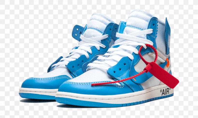 Blue Air Jordan Sneakers Nike Off-White, PNG, 1000x600px, Blue, Air Jordan, Aqua, Athletic Shoe, Azure Download Free