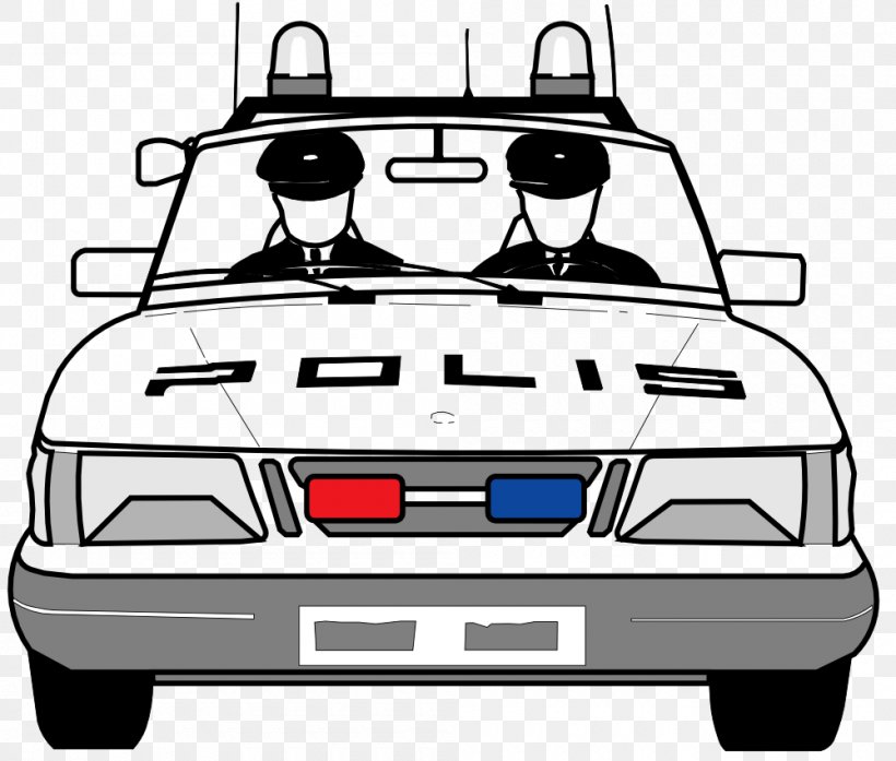 Police Car Police Officer Clip Art, PNG, 1000x850px, Car, Automotive Design, Automotive Exterior, Badge, Black And White Download Free