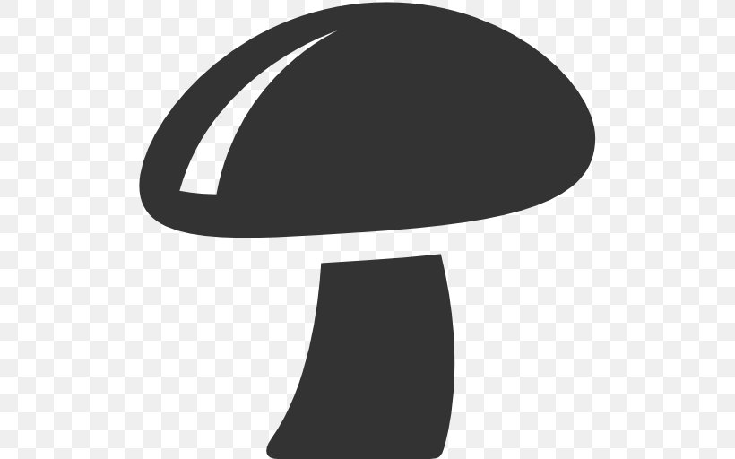 Mushroom Fungus, PNG, 512x512px, Mushroom, Black, Black And White, Fungus, Headgear Download Free
